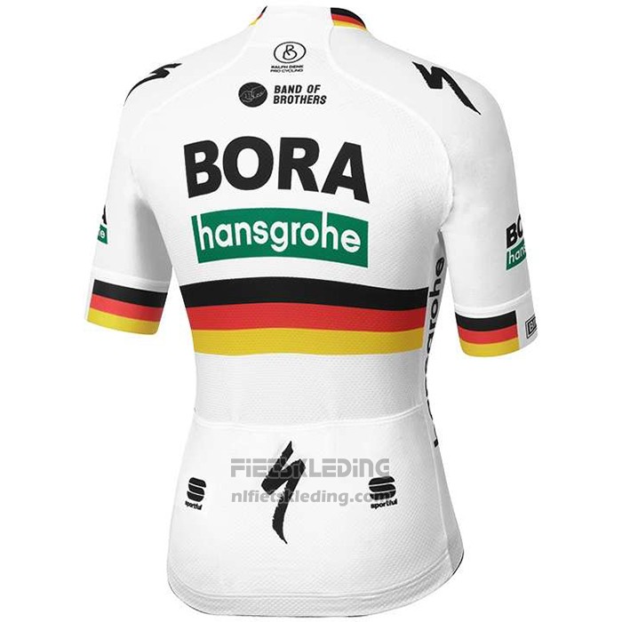 2020 Fietskleding Bora Kampioen Duitsland Korte Mouwen en Koersbroek